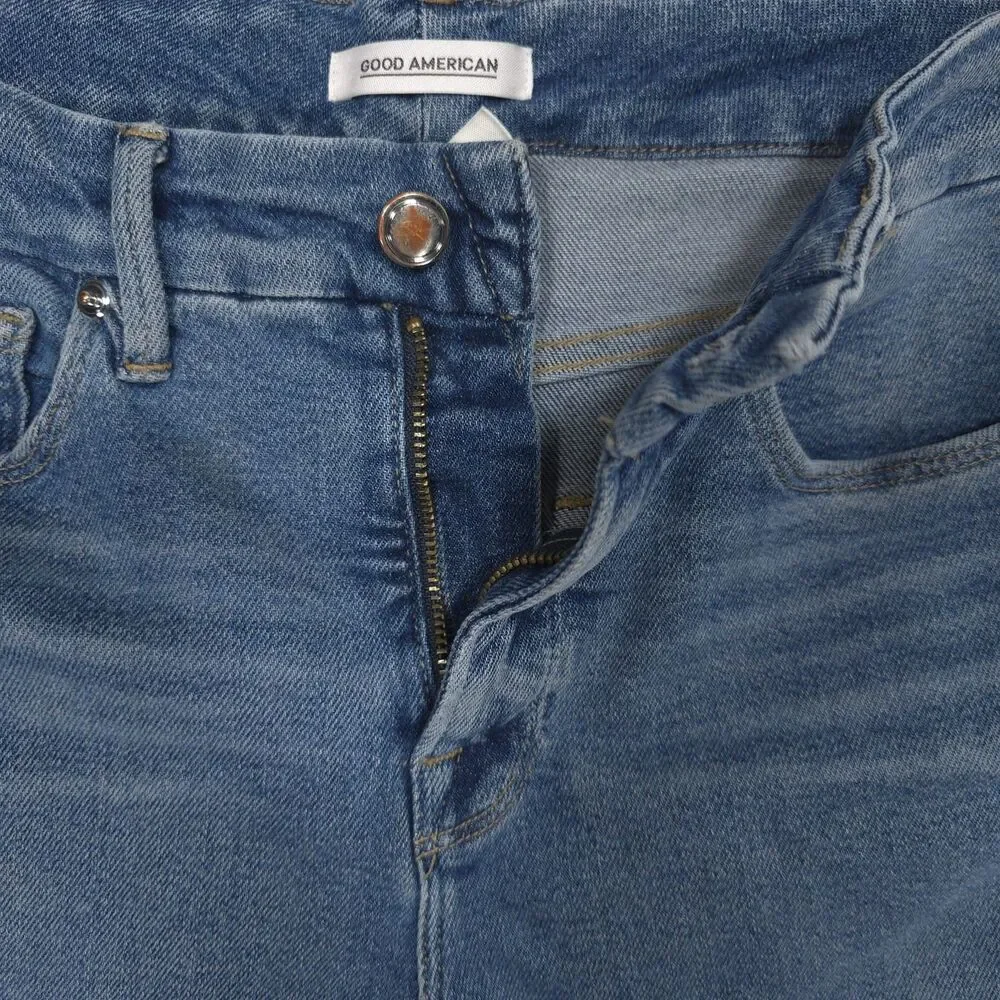 GOOD‎ AMERICAN Good Curve Skinny Jeans Blue Size 6/28 Stretch Denim GCSKC127T - Picture 9 of 13